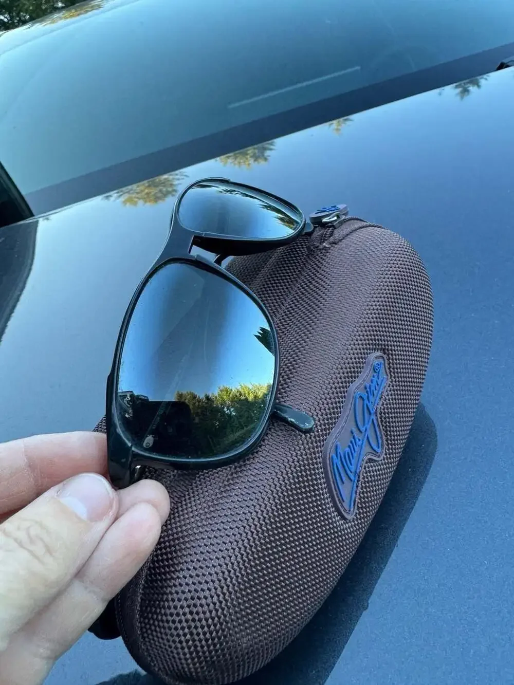 Maui Jim MJ-178-02 Black Polarized Sunglasses with Case